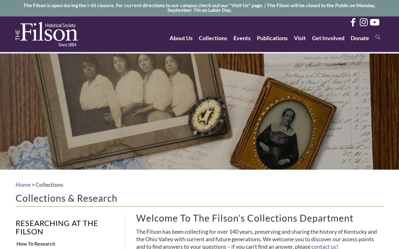 Filson Historical Society collections and research access page